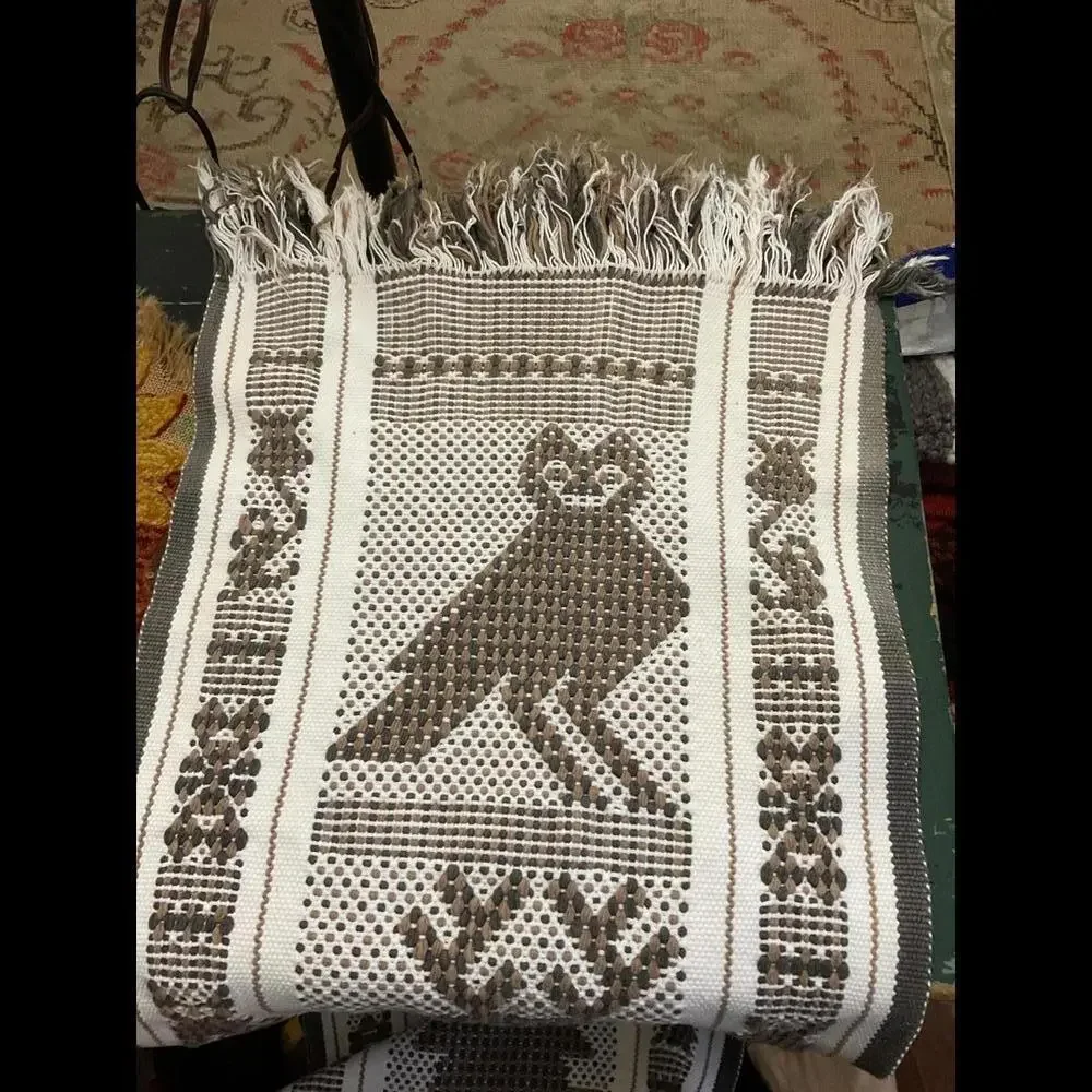 Handcrafted Owl / Animal Design Woven Table Runner